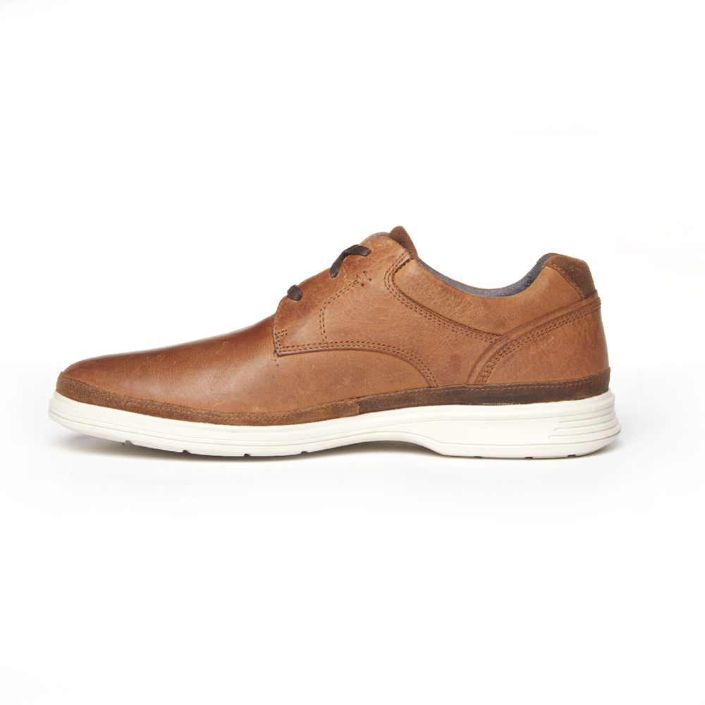 Rockport Mens Dress Sports 2 Go Plain Toe - Sneakers Brown - DSI514267